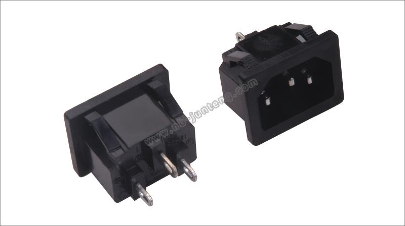 JT082 SERIES-无耳电源插座 3PIN